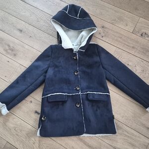 Trish Scully CHILD Blue Kids Jacket with Hood Gender Neutral